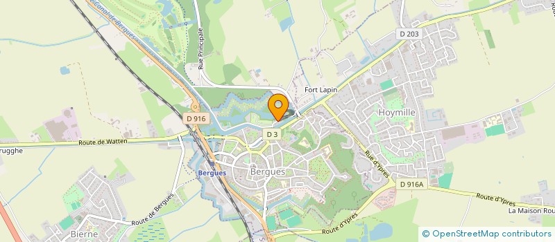 localisation de l'entreprise LES REMPARTS  BERGUES