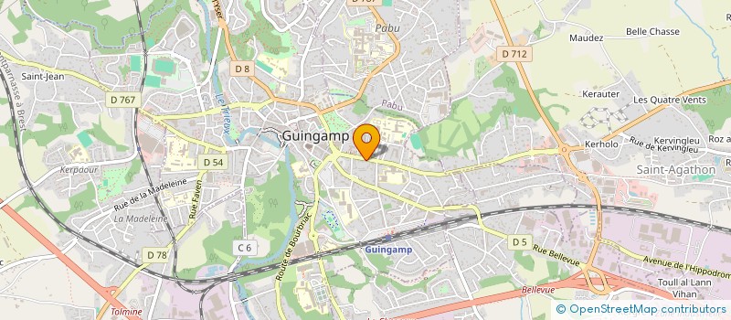 localisation de l'entreprise LES REMPARTS à GUINGAMP