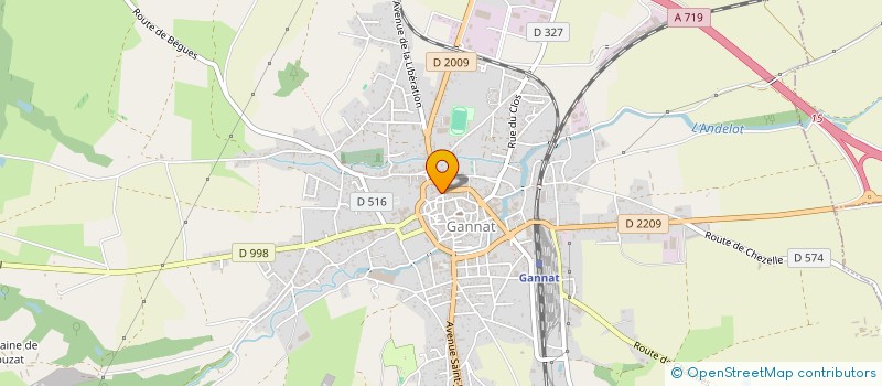 localisation de l'entreprise LES REMPARTS à GANNAT