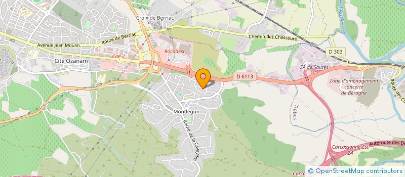 localisation de l'entreprise LES REMPARTS CLUB BILLARD  CARCASSONNE