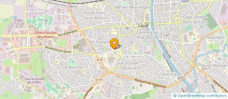 localisation de l'entreprise LES REMPARTS COURTAGE à LAVAL