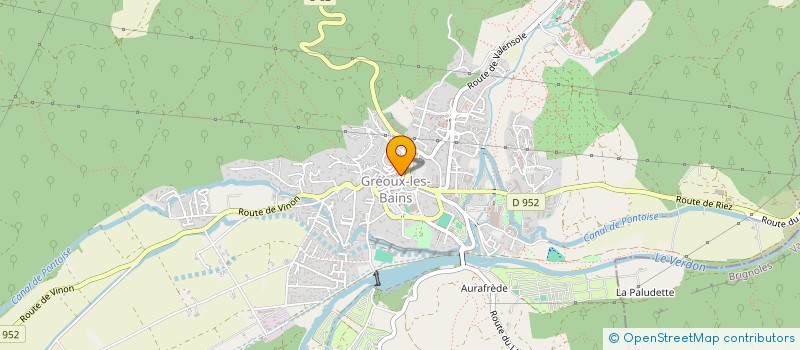 localisation de l'entreprise LES REMPARTS D'AURELICE  GREOUX-LES-BAINS