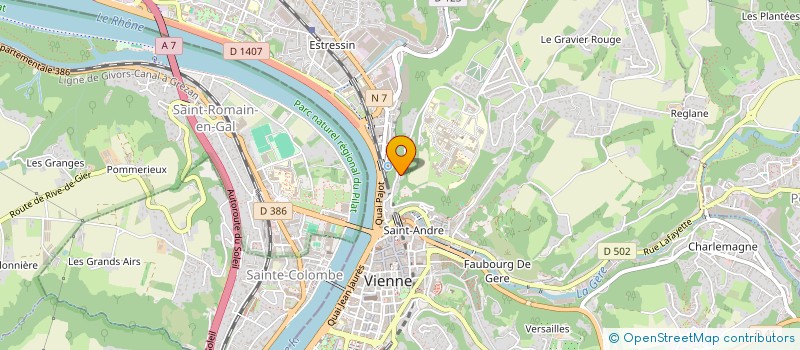 localisation de l'entreprise LES REMPARTS DE LA BATIE  VIENNE