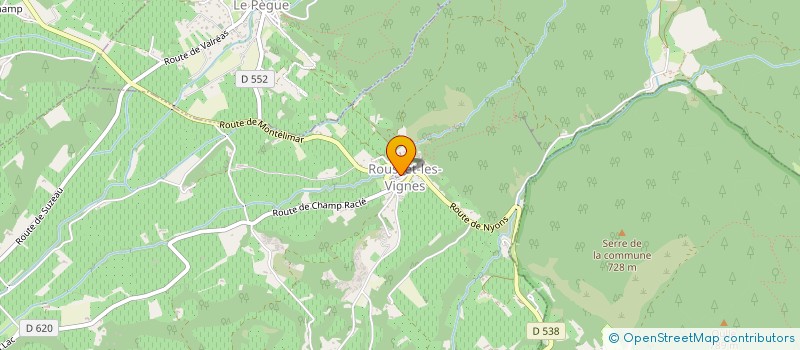 localisation de l'entreprise LES REMPARTS DE TAULIGNAN  LE PEGUE