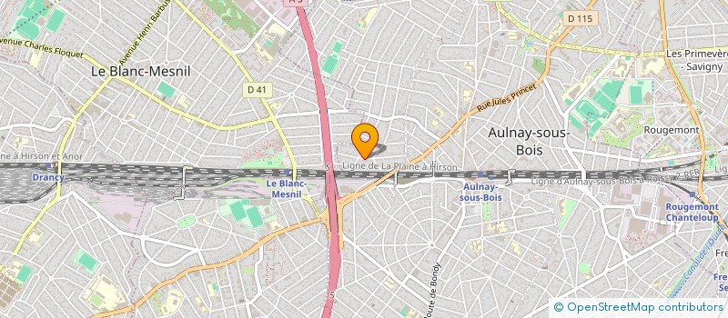localisation de l'entreprise LES RENARDES à AULNAY-SOUS-BOIS
