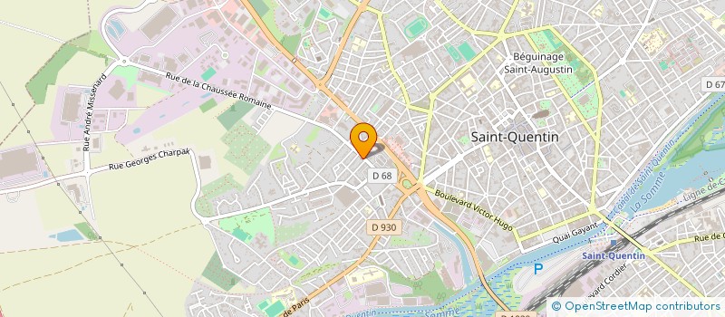 localisation de l'entreprise LES RENARDS BLANCS à SAINT-QUENTIN