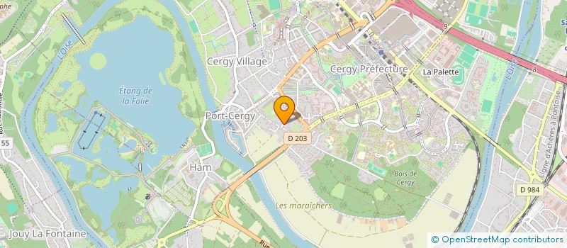 localisation de l'entreprise LES RENARDS DE CERGY  CERGY