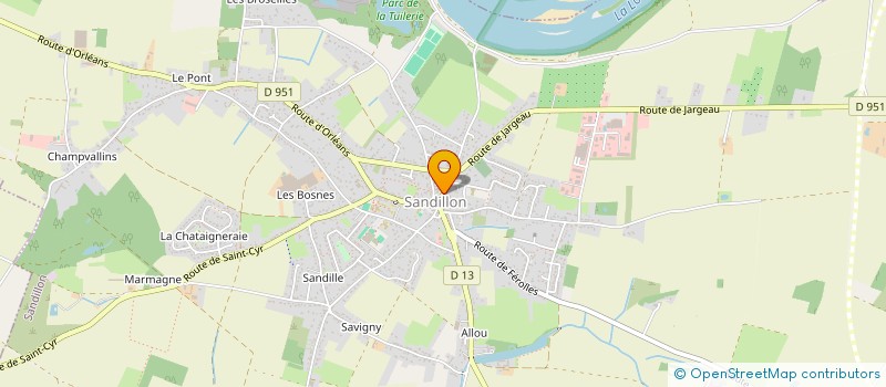 localisation de l'entreprise LES RENARDS DU DESERT à SANDILLON