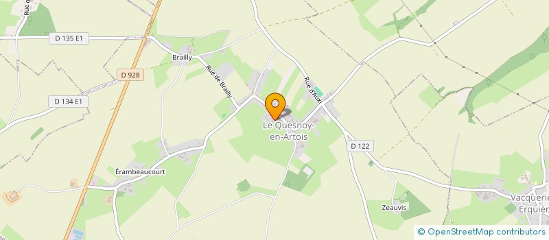 localisation de l'entreprise LES RENARDS DU PLATEAU  LE QUESNOY-EN-ARTOIS