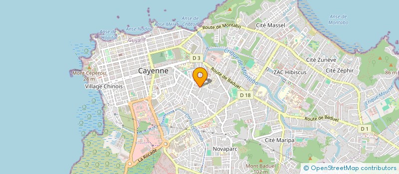 localisation de l'entreprise LES RENAUT NOMADES  CAYENNE