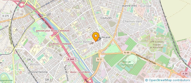 localisation de l'entreprise LES RENCONTRES BAROQUES REMOISES  REIMS