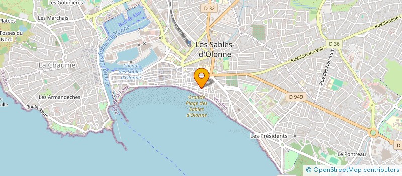 localisation de l'entreprise LES RENCONTRES CULTURELLES TEMPLE DES SABLES D'OLONNE à LES SABLES D'OLONNE