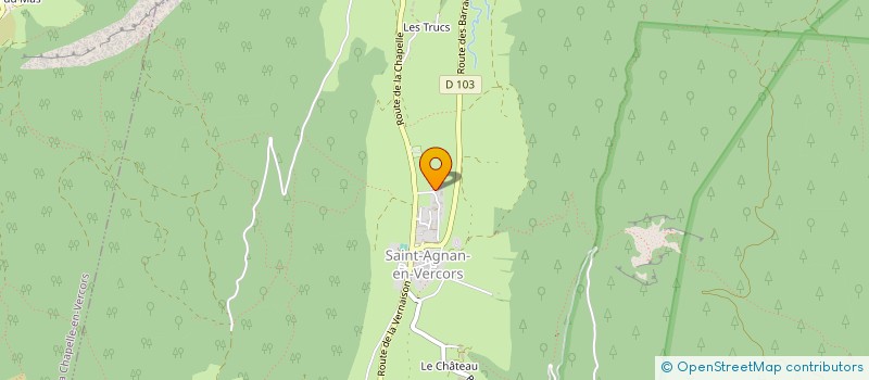 localisation de l'entreprise LES RENCONTRES DE GRANGES EN CHABOTTES  SAINT-AGNAN-EN-VERCORS