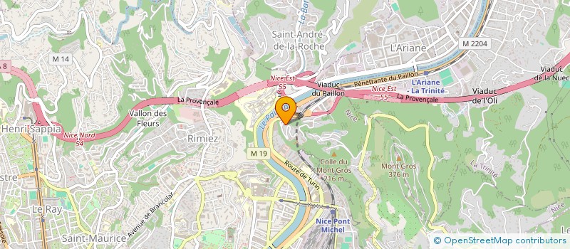 localisation de l'entreprise LES RENCONTRES DE L'ACACIA à NICE