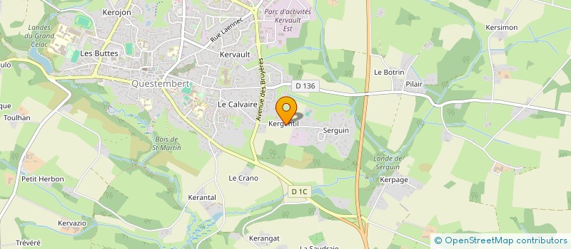 localisation de l'entreprise LES RENCONTRES DE VIOLONCELLES EN MORBIHAN  QUESTEMBERT