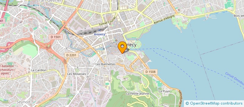 localisation de l'entreprise LES RENCONTRES DU LAC à ANNECY