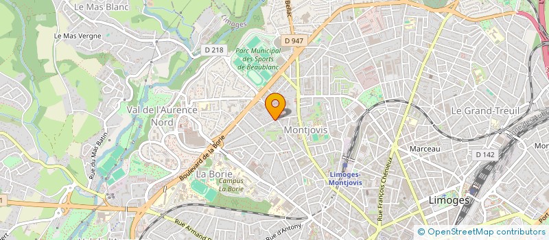 localisation de l'entreprise LES RENCONTRES LUDIQUES à LIMOGES