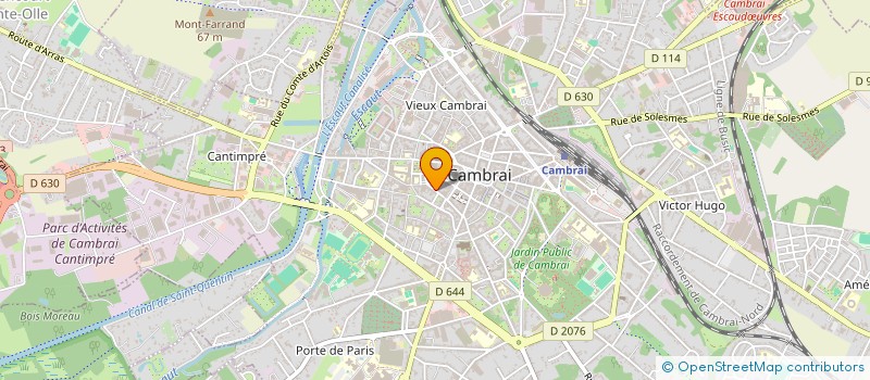 localisation de l'entreprise LES RENCONTRES MUSICALES - CAMBRAI - DEPARTEMENT DU NORD à CAMBRAI