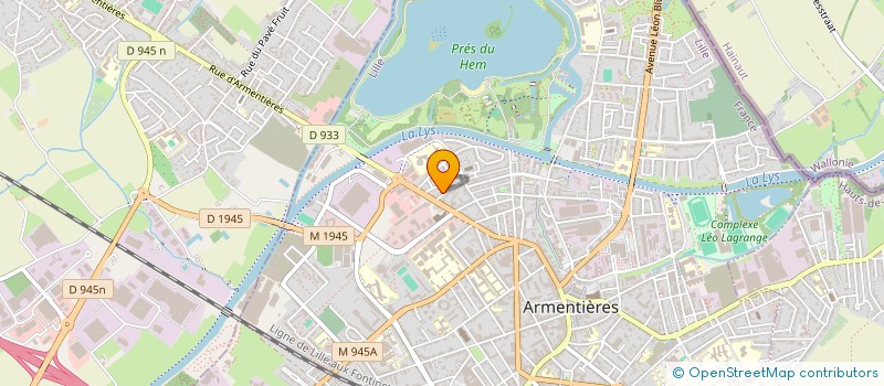 localisation de l'entreprise LES RENDEZ VOUS BONHEUR à ARMENTIERES