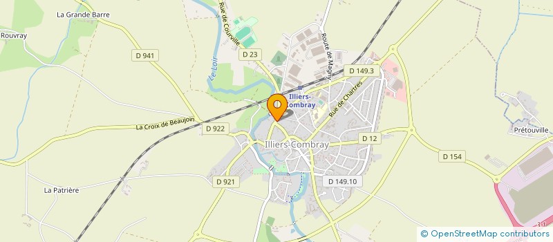 localisation de l'entreprise LES RENDEZ VOUS D'ILLIERS-COMBRAY à ILLIERS-COMBRAY