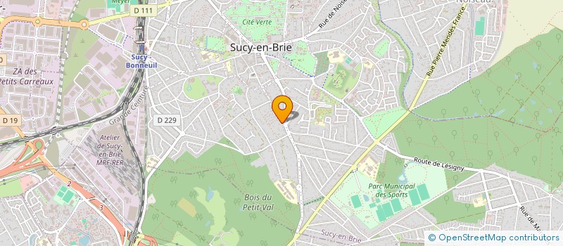 localisation de l'entreprise LES RENDEZ-VOUS DE L'ECRITURE à SUCY-EN-BRIE