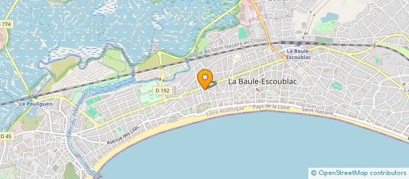 localisation de l'entreprise LES RENDEZ-VOUS DE LA BAULE à LA BAULE-ESCOUBLAC