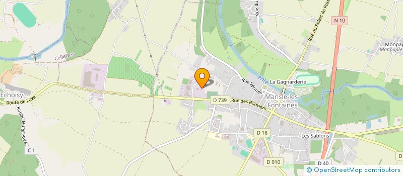 localisation de l'entreprise LES RENDEZ VOUS GOURMANDS à MANSLE-LES-FONTAINES