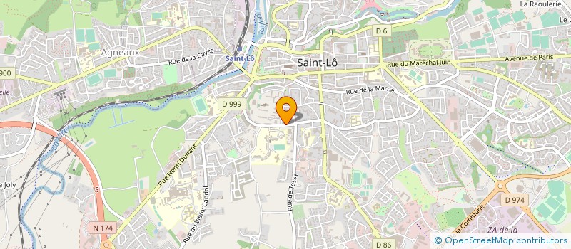 localisation de l'entreprise LES RENES DE LA VIE  SAINT-LO