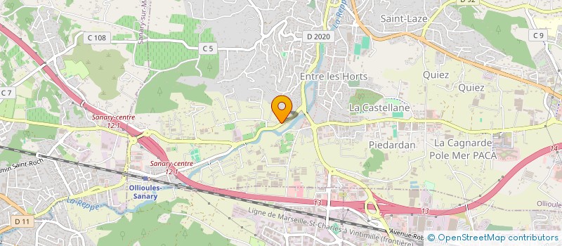 localisation de l'entreprise LES RENNES  OLLIOULES