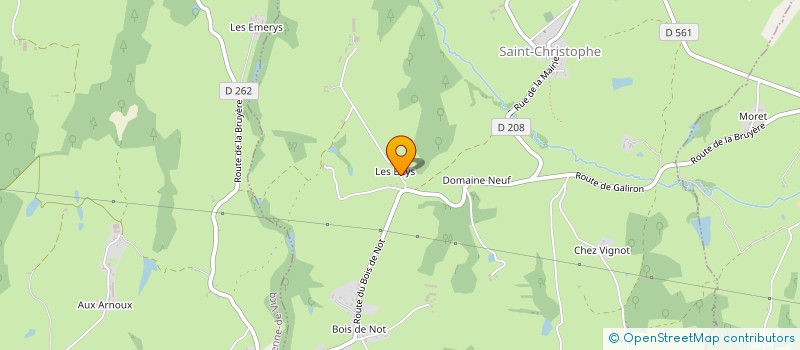 localisation de l'entreprise LES RENOUX  SAINT-CHRISTOPHE-EN-BOURBONNAIS