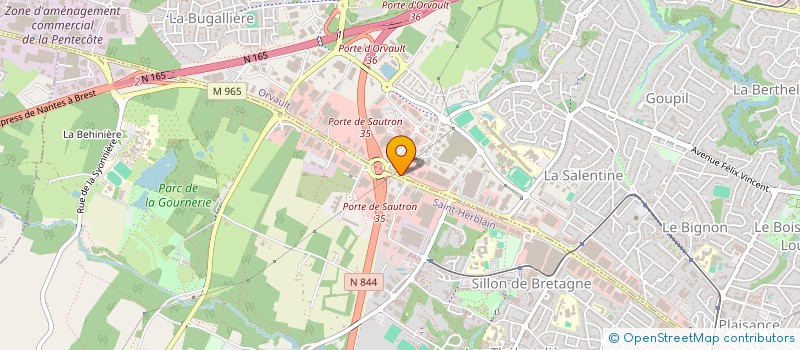 localisation de l'entreprise LES RENOVATEURS à ORVAULT