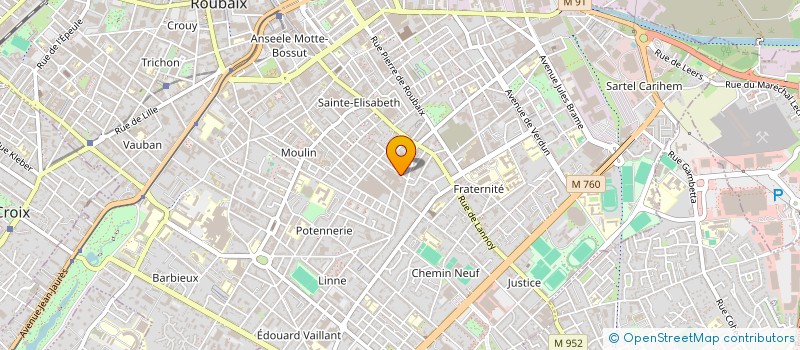 localisation de l'entreprise LES RENOVATEURS à ROUBAIX