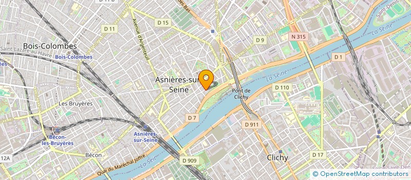 localisation de l'entreprise LES RENOVATEURS DE LA PLANETE  ASNIERES-SUR-SEINE