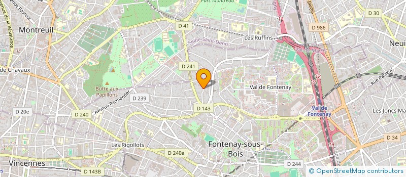 localisation de l'entreprise LES RENOVATEURS DU BATIMENT à FONTENAY-SOUS-BOIS