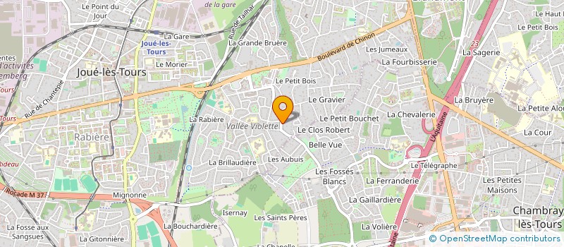 localisation de l'entreprise LES RENTES à JOUE-LES-TOURS