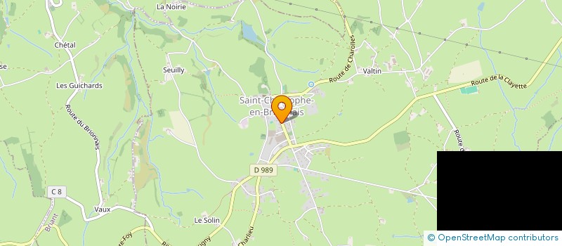 localisation de l'entreprise LES REPAS DU BRIONNAIS  SAINT-CHRISTOPHE-EN-BRIONNAIS