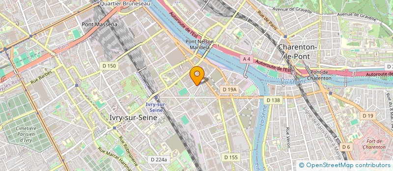 localisation de l'entreprise LES REROUVAILLES  IVRY-SUR-SEINE