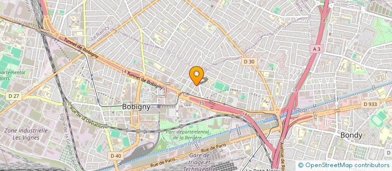 localisation de l'entreprise LES RESCAPEES  BOBIGNY