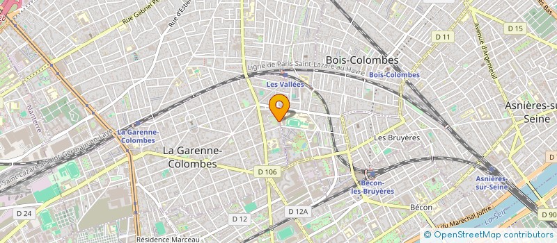 localisation de l'entreprise LES RESCAPES DE MEJDOULINE à LA GARENNE-COLOMBES