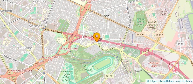 localisation de l'entreprise LES RESCAPES DU BRON'X à BRON