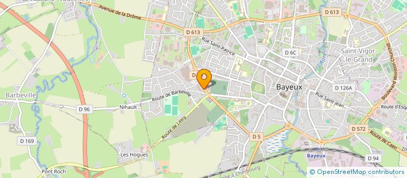 localisation de l'entreprise LES RESERVOIRS 2  BAYEUX