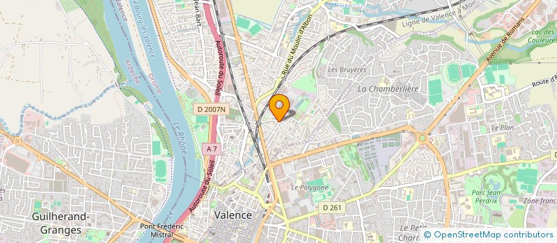 localisation de l'entreprise LES RESERVOIRS à BOURG-LES-VALENCE