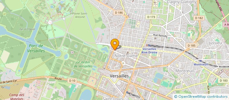 localisation de l'entreprise LES RESERVOIRS à VERSAILLES