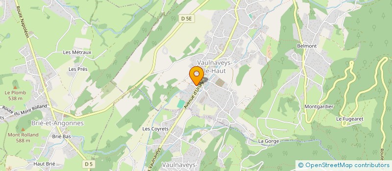 localisation de l'entreprise LES RESIDANCES DE CHAMROUSSE  CHAMROUSSE