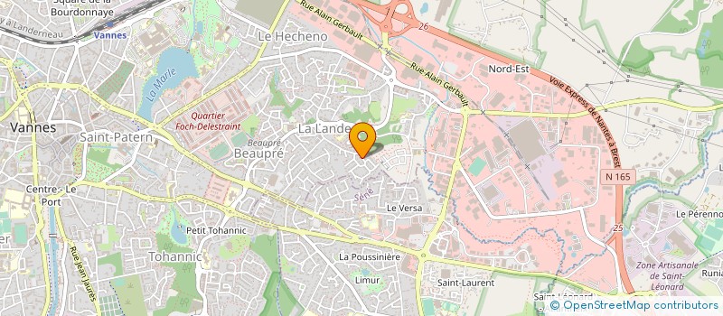 localisation de l'entreprise LES RESIDANTS DES LANDES à VANNES