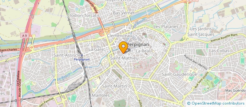 localisation de l'entreprise LES RESIDENCES à PERPIGNAN