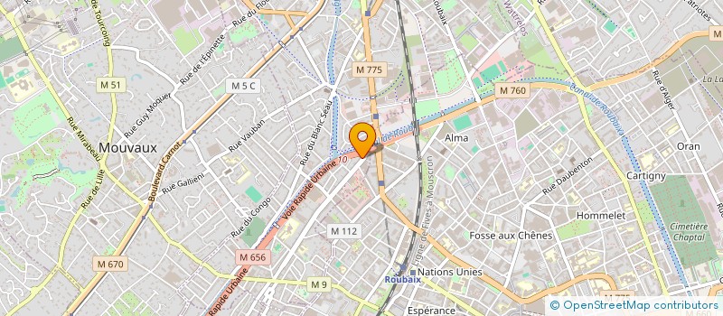 localisation de l'entreprise LES RESIDENCES ALIZEES à TOURCOING