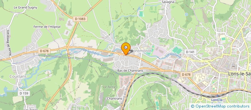 localisation de l'entreprise LES RESIDENCES ARTISANALES à MONTMOROT