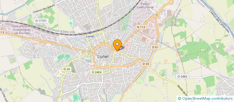 localisation de l'entreprise LES RESIDENCES CATALANES  LUNEL