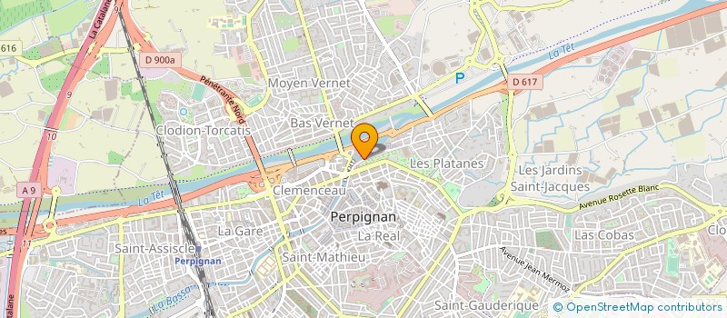 localisation de l'entreprise LES RESIDENCES CATALANES SOLIDARITE SENIOR à PERPIGNAN
